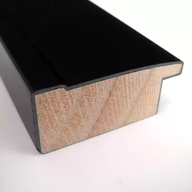 Specchio da parete per bagno in legno nero non smussato 40" x 28" - Amanti Art: rettangolare moderno, include hardware di montaggio