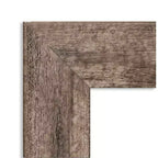 Specchio da parete per bagno in legno con gufo non smussato da 42" x 30" marrone - Amanti Art: Rettangolare moderno, Montaggio a parete