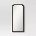 30" x 70" Oversize French Country Collection Leaner Mirror Black - Threshold™: Wood Frame, Full Body Reflection
