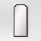 30" x 70" Oversize French Country Collection Leaner Mirror Black - Threshold™: Wood Frame, Full Body Reflection