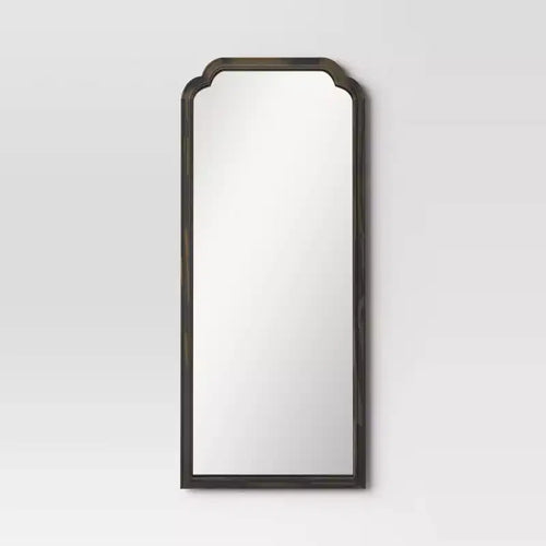 30" x 70" Oversize French Country Collection Leaner Mirror Black - Threshold™: Wood Frame, Full Body Reflection