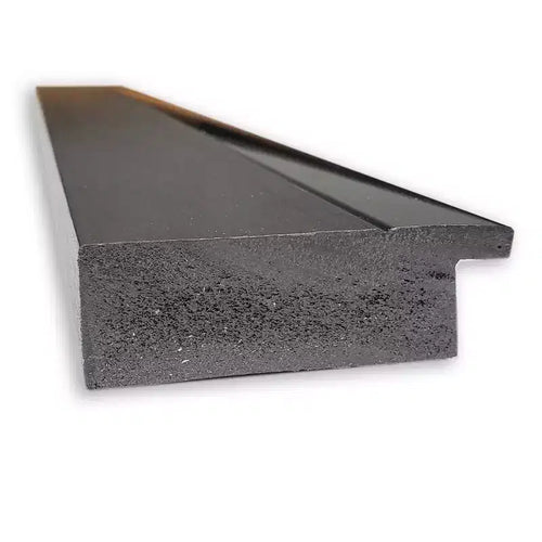 Specchio da parete nero tuxedo non smussato da 41" x 29" - Amanti Art: Grande, moderno, rettangolare, cornice in polistirene
