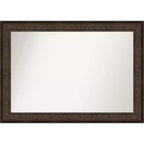 Amanti Art 42" x 30" Ridge Bronze Bathroom Wall Mirror - Vanity, Wall Mount