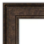 Specchio da parete Amanti Art 42" x 30" Ridge Bronze per bagno - Vanity, montaggio a parete