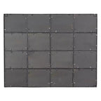 Glass Window Pane Inspired Wall Mirror Black - Olivia & May: Industrial Style, 45x35.38", Iron Frame