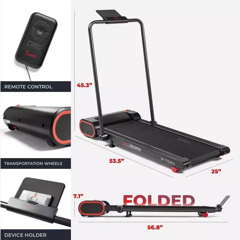 Tapis Roulant Elettrico Pieghevole Smart Compatto Sunny Health & Fitness