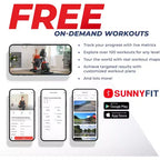Tapis Roulant Inclinabile Automatico Compatto Sunny Health & Fitness Sleek Stride Smart