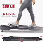 Tapis Roulant Inclinabile Automatico Compatto Sunny Health & Fitness Sleek Stride Smart