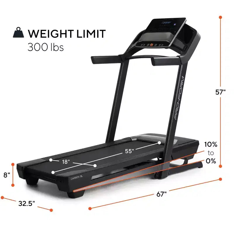 Tapis roulant elettrico ProForm Carbon TL