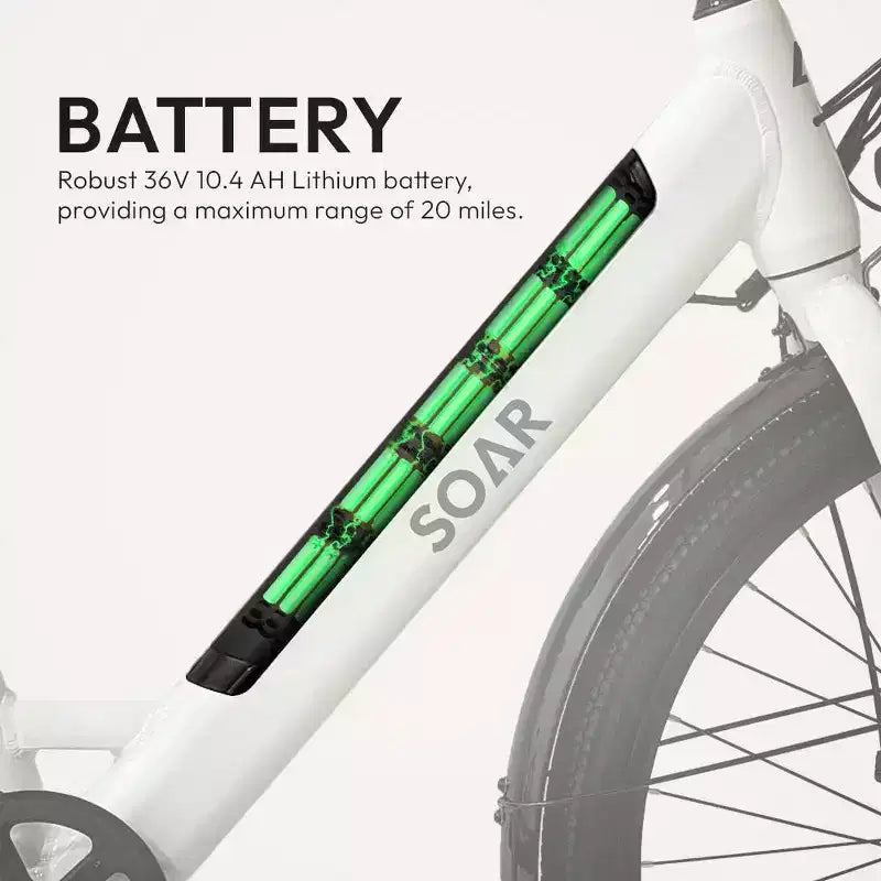 Soar Adult City ST 350 27.5'' Bici Elettrica Cruiser Step-Thru