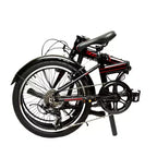 Bicicletta Pieghevole ZiZZO Via 7 Velocità Alluminio 20" - Nera