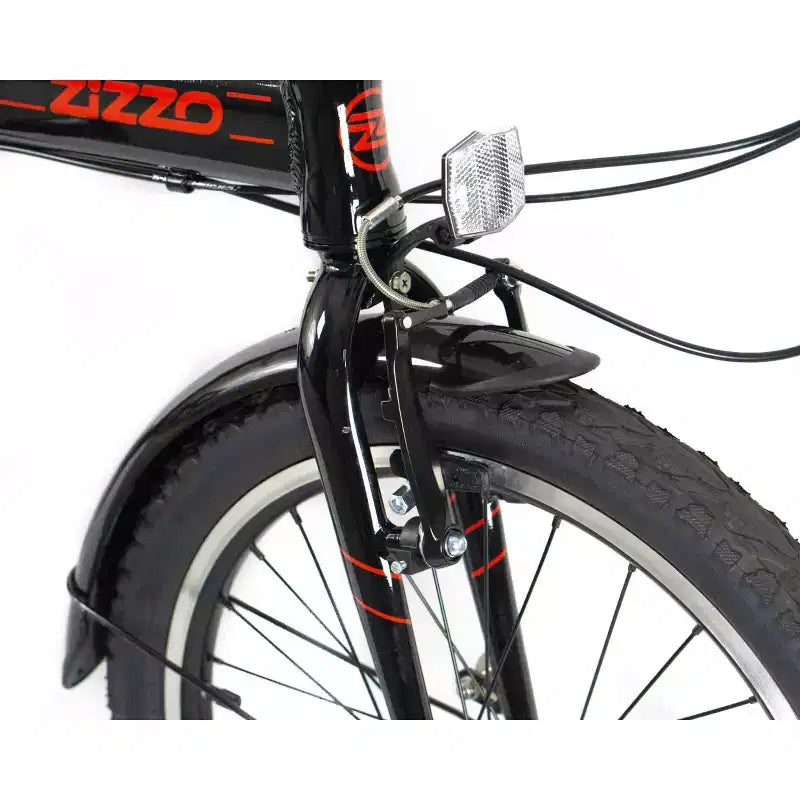 Bicicletta Pieghevole ZiZZO Via 7 Velocità Alluminio 20" - Nera