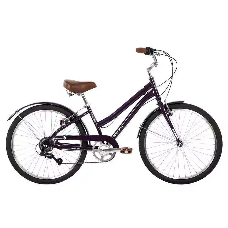 Bicicletta Huffy Sienna 24" G MLT SPD Comfort - Melanzana lucida