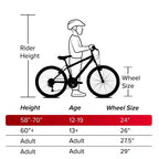 Bicicletta Huffy Sienna 24" G MLT SPD Comfort - Melanzana lucida