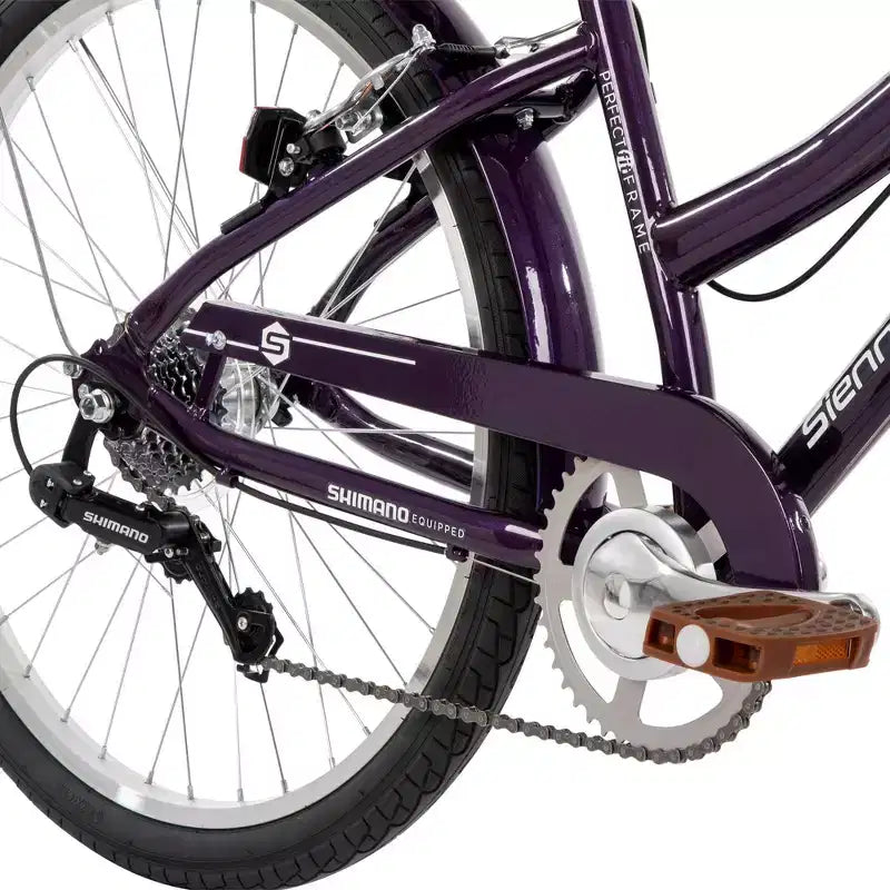 Bicicletta Huffy Sienna 24" G MLT SPD Comfort - Melanzana lucida