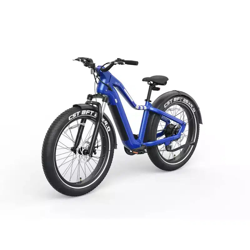 Bici elettrica da montagna OKAI Ranger 26" Step Over - Blu Mariner