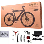 Bird Adult A Frame 28" Step Over Electric Hybrid Bike - Nero: Telaio in alluminio, velocità massima 20 mph
