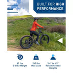 Bici elettrica da montagna Hiboy Adult P6 26" con telaio alto - Nera