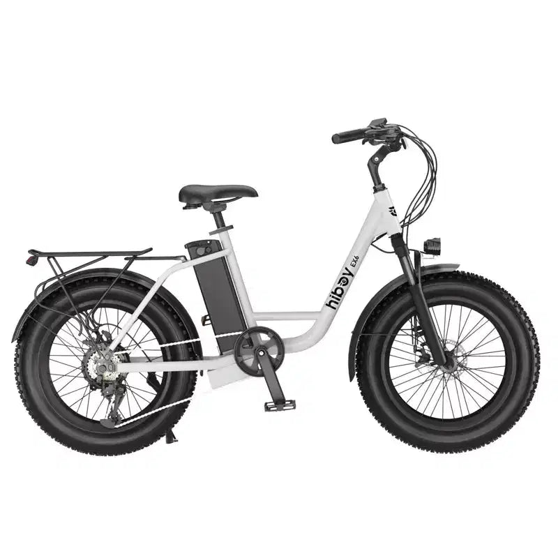 Hiboy Adult EX6 20" Step-Through Electric Cruiser Bike - White