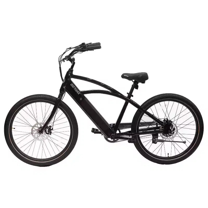 Bicicletta elettrica da crociera GOTRAX Adult Shoreline 27.5" Step Over - Nera