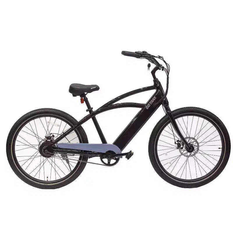 Bicicletta elettrica da crociera GOTRAX Adult Shoreline 27.5" Step Over - Nera