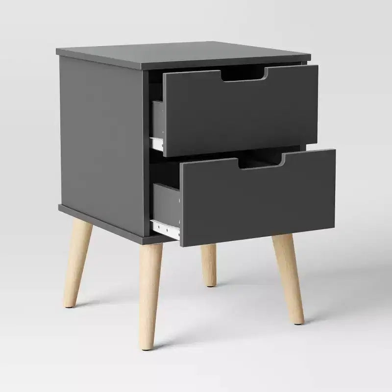 Comodino per Bambini Moderno Grigio Scuro - Pillowfort™
