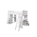 Twin Willoughby Kids' Loft Bed White - Acme Furniture