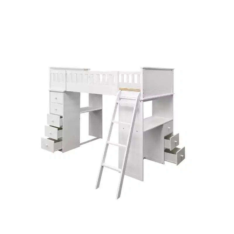 Twin Willoughby Kids' Loft Bed White - Acme Furniture