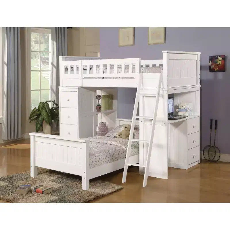 Twin Willoughby Kids' Loft Bed White - Acme Furniture