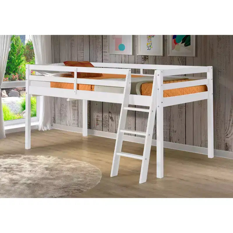 Twin Roxy Junior Kids' Loft Bed White - Bolton Furniture