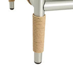 Christopher Knight Home Sedia Wevin in alluminio con cuscini, grigio chiaro
