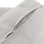 Christopher Knight Home Sedia Wevin in alluminio con cuscini, grigio chiaro
