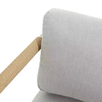 Christopher Knight Home Sedia Wevin in alluminio con cuscini, grigio chiaro