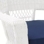 HomeStock Zen Zone Chair Set of 2, Durable Resin Wicker, Weather-Resistant with Cushions