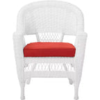HomeStock Zen Zone Chair Set of 2, Durable Resin Wicker, Weather-Resistant with Cushions