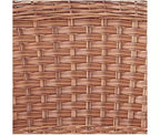HomeStock Honey Wicker Chair with Cushion