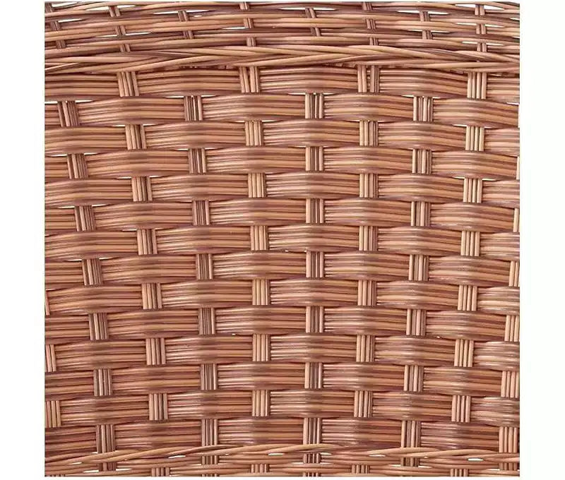 HomeStock Honey Wicker Chair with Cushion