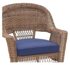 HomeStock Honey Coastal Craftsman Chair Set of 2 with Cushions