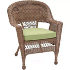 HomeStock Honey Coastal Craftsman Chair Set of 2 with Cushions