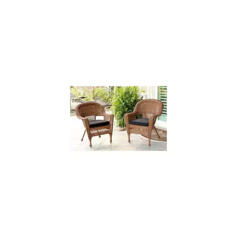 HomeStock Honey Coastal Craftsman Set di 2 Sedie con Cuscini