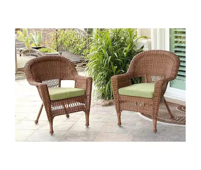HomeStock Honey Coastal Craftsman Set di 2 Sedie con Cuscini