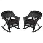 HomeStock Rocker Classic Comfort Chair With Cushion - Set Of 2