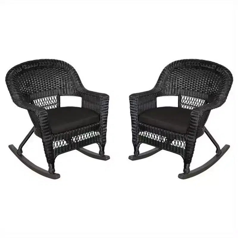 HomeStock Rocker Classic Comfort Chair With Cushion - Set Of 2