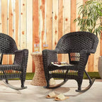 HomeStock Rocker Classic Comfort Chair With Cushion - Set Of 2