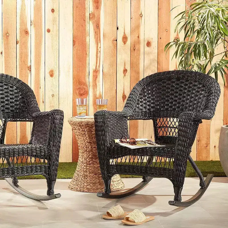 HomeStock Rocker Classic Comfort Chair With Cushion - Set Of 2