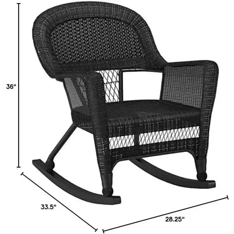 HomeStock Rocker Classic Comfort Chair With Cushion - Set Of 2