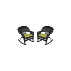 HomeStock Rocker Classic Comfort Chair With Cushion - Set Of 2