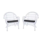 Sedia HomeStock in vimini bianco - set da 4
