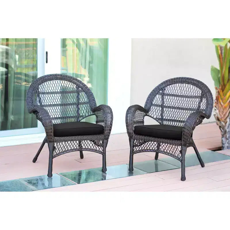 HomeStock Country Cottage Sedia Set da 2 con Cuscini