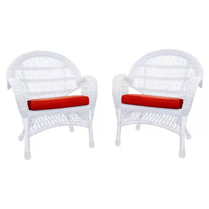 HomeStock Country Cottage Sedia Set da 2 con Cuscini